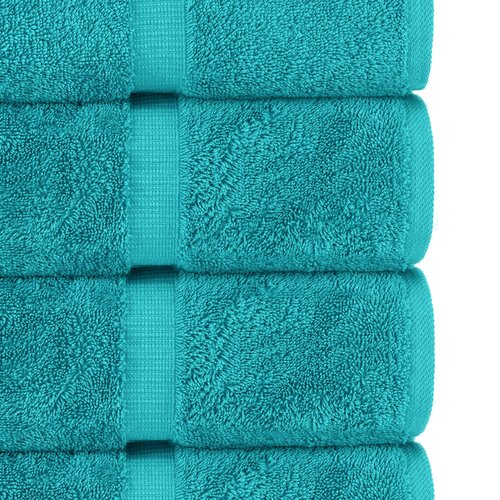 Chakir Turkish Linens | Hotel & Spa Quality 100% Cotton Premium Turkish Towels | Soft & Absorbent (6-Piece Hand Towels, Aqua)