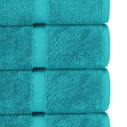 Chakir Turkish Linens | Hotel & Spa Quality 100% Cotton Premium Turkish Towels | Soft & Absorbent (6-Piece Hand Towels, Aqua)