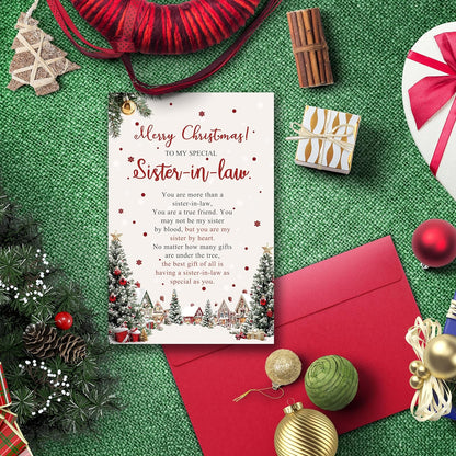Regine Switzerland Christmas Card - Heartfelt Holiday Greeting for Sister-in-Law | Special Gift Idea
