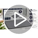 Natural Diatomaceous Earth Stone Bath Mat Non Slip Quick Dry Absorbent Gray 23.6x15.4 Inches