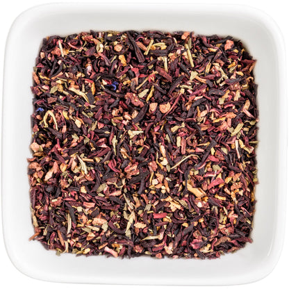 Tealyra - Strawberry Hibiscus Sangria - Apple Orange Mint - Herbal Fruity Loose Leaf Tea Blend - Caffeine-Free - Vitamin Rich - Hot or Iced - 112g (4-ounce)