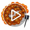 21Ft Solar Marigold Garland with 30 LED Flowers - Outdoor Halloween & Día de los Muertos Decor - Variation of THIS Listing