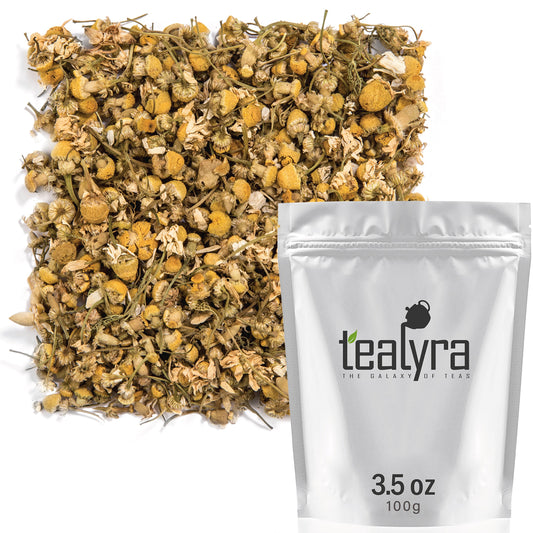 Tealyra - Egyptian Chamomile Tea - Pure Herbal Tea - Natural Bedtime Tea - Caffeine-Free - Relaxing Herbal Remedy - 100g (3.5-ounce)