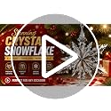 Large Crystal Snowflake Christmas Ornament Hanging Decor