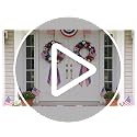 VitalCozy Red Plaid Wreath Sash 2 Pack for Front Door Holiday Decor