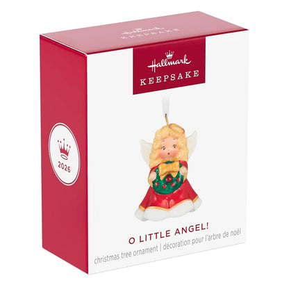 Hallmark Keepsake 2026 O Little Angel Christmas Ornament - Porcelain Mini Cherub