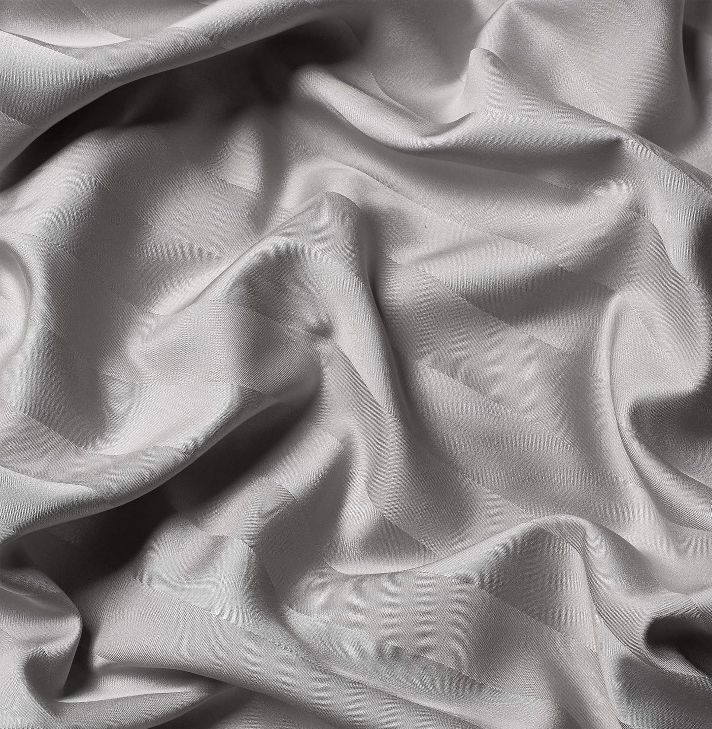 Pure Bamboo Full Bed Sheet Set - 100% Organic Viscose, Luxuriously Soft & Cooling | Jacquard Silver, 2-Year Quality Promise