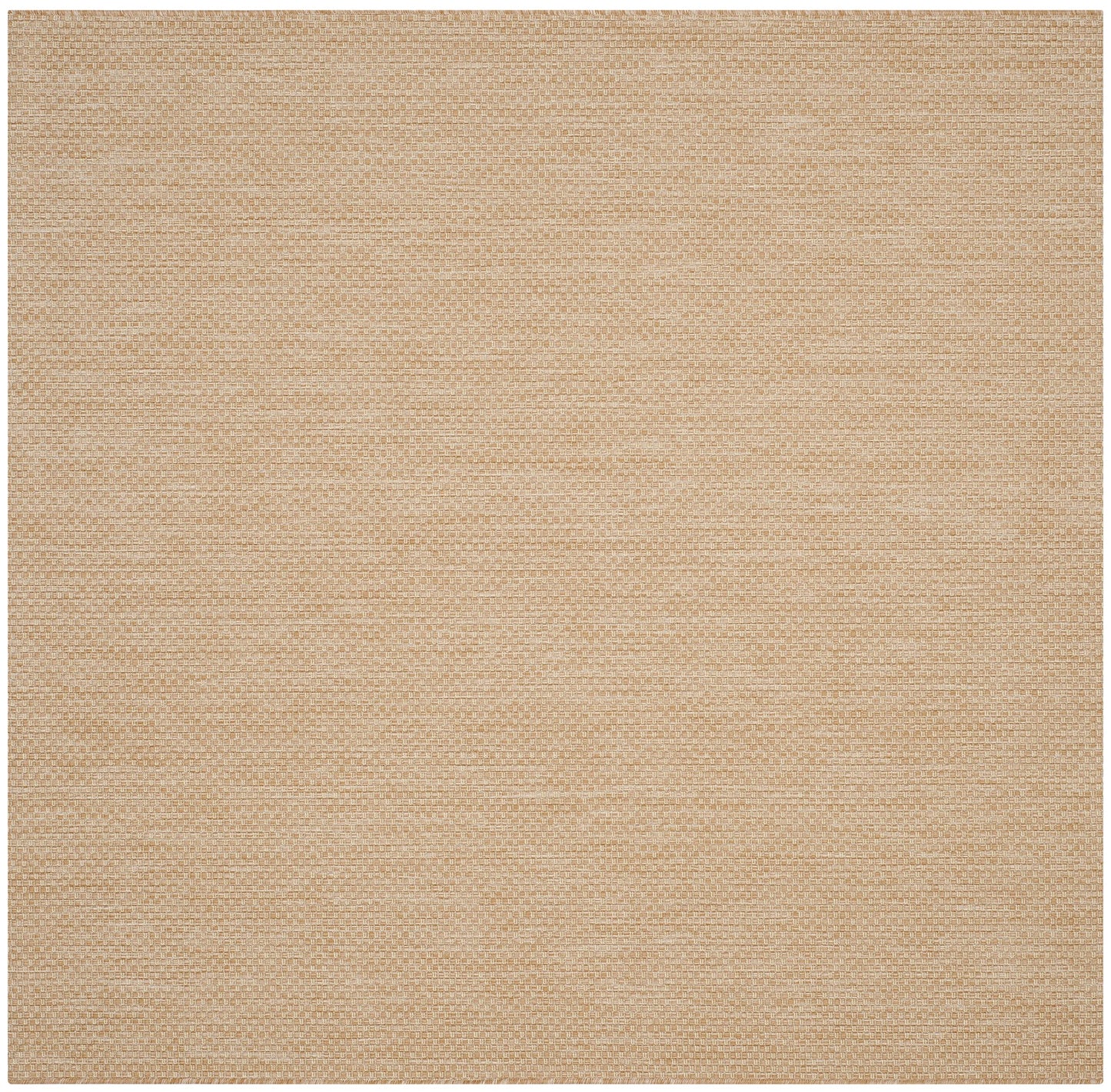 SAFAVIEH Courtyard Collection 7'1" Square Natural/Cream CY8521 Indoor/ Outdoor Patio Backyard Mudroom Area Rug