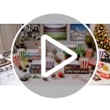 Movie Night Snack Tray Set - Christmas Themed 36 Pieces with Popcorn Boxes & Drink Holders - Holiday Party Supplies