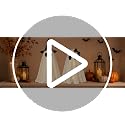 24 Inch Light Up Halloween Ghost Decorations - DIY Spooky Ghosts with Witch Hats, LED Lights, 2 Pack