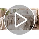 Cotton Muslin Blanket Twin Size 6-Layer Breathable Cooling Bed Cover - Burnt Orange