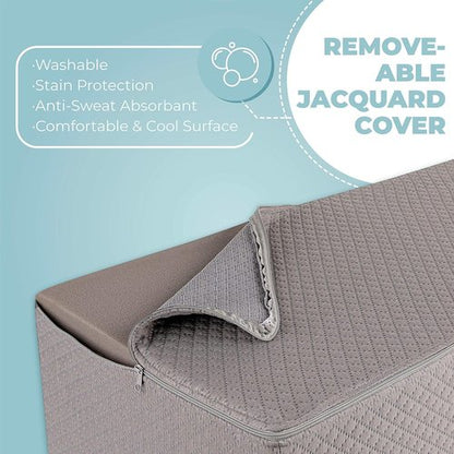 Kölbs Single Leg Elevation Pillow - Stylish Jacquard Cover for Post-Surgery Ankle & Knee Support