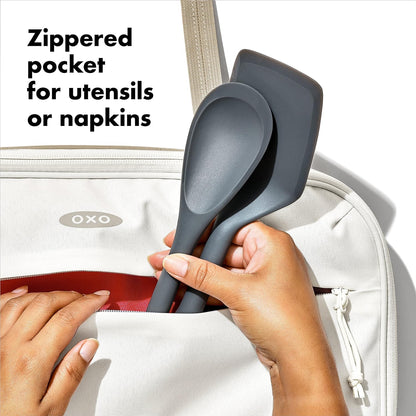 OXO Good Grips Insulated Casserole Carrier - Keep Dishes Hot or Cold | Stylish Oat Color