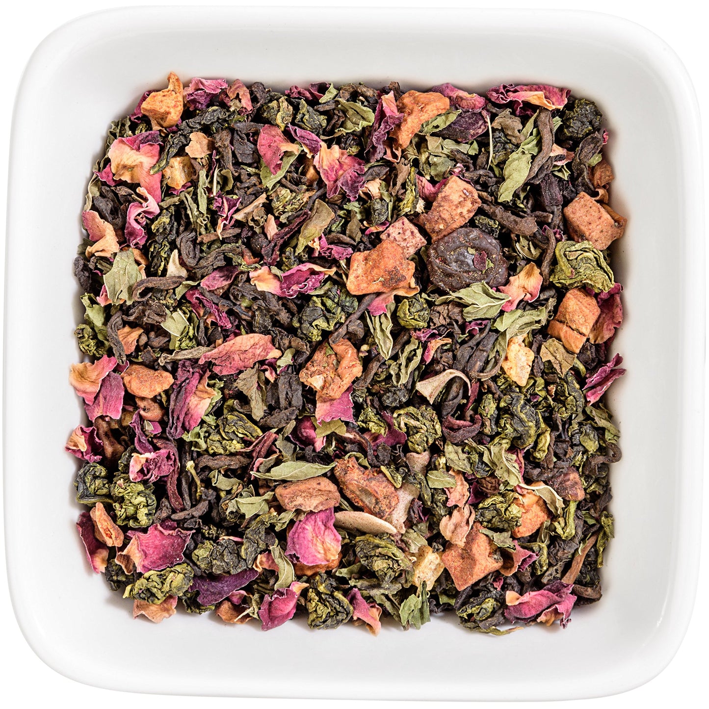 Tealyra - Berry Rose Slenderize - Pu Erh 5 Year Aged with Green Oolong - Loose Leaf Tea Blend - Wellness Healthy Tea - All Natural Ingredients - 220g (8-ounce)