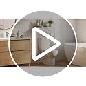 White Over The Toilet Storage Cabinet with 2 Fabric Drawers Bathroom Organizer