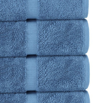 Chakir Turkish Linens | Hotel & Spa Quality 100% Cotton Premium Turkish Towels | Soft & Absorbent (8-Piece Towel Sets, Wedgewood)