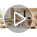 SIMPLETASTE Rechargeable Handheld Milk Frother Wand with Stand - Shadow Black