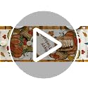 Thanksgiving Table Runner with Pumpkins and Turkey Harvest Fall Decor 13x60 Inch