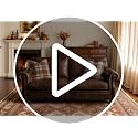 MIULEE Fall Plaid Pillow Covers 20x20 Inches Brown & White Set of 2 - Reversible Farmhouse Decor