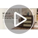23" W Rattan Nightstand with 3 Drawers – Natural Oak Bedroom Table