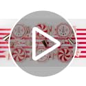 Pink Peppermint Holiday Paper Plates - 11 Inch Large Disposable Dinnerware Pack of 8