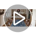 Christmas Snowflake Blue Runner Rug 2x6 Kitchen Hallway Non Slip Low Pile Washable