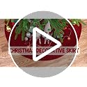 Christmas Tree Skirt 48 Inch Red Cable Knit Rustic Holiday Decor for Indoor Xmas