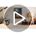 Halloween Ghost Bathroom Wall Art with Vintage Gold Frame - 8x10 Inch