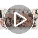 Christmas Stockings 20 Inch Red Green Plaid Plush Set - Rustic Holiday Decor
