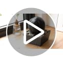 Indoor Water Fountain with Zen Sphere Design and LED Light - Tabletop Relaxation Decor