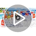 2 Pack Clear Plastic Ice Buckets with Scoops for Parties and Events