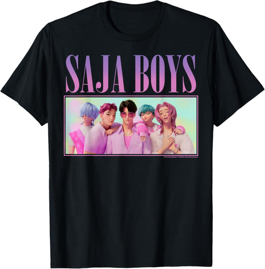 Saja Boys | Kpop Demon Hunters Group Shot T-Shirt - Stylish & Comfortable Cotton Tee