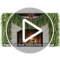Christmas Green Cedar Garland 9ft with Large Branches Faux Pine for Indoor Outdoor Decor - Variation of THIS listing