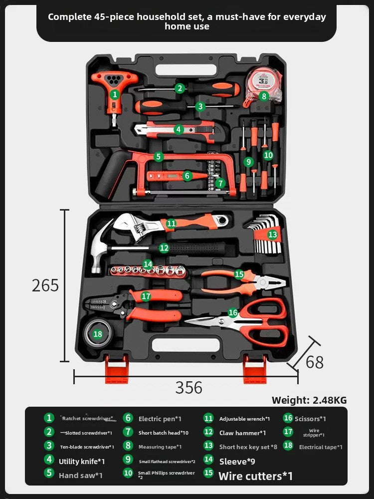 Daily household toolbox set