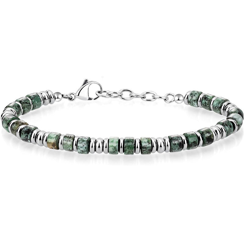 Natural Stone Bead Bracelet for Men