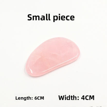 Rose Quartz Jade Facial Body Massage Scraping Stones