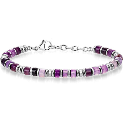 Natural Stone Bead Bracelet for Men