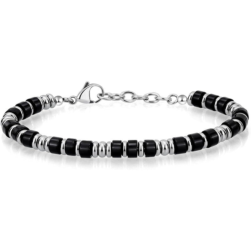 Natural Stone Bead Bracelet for Men