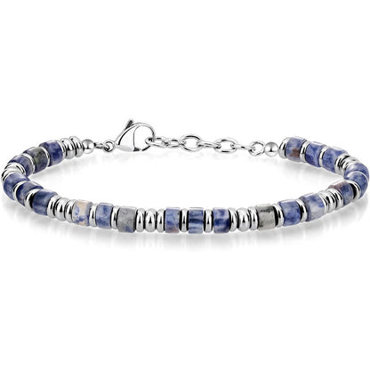 Natural Stone Bead Bracelet for Men