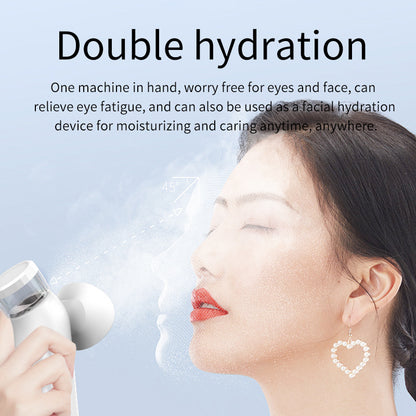 Rechargeable Hot Cold Compress Eye Moisturizer with Nano Spray